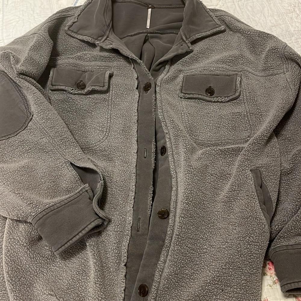 Free People Ruby Jacket Small EUC gray
